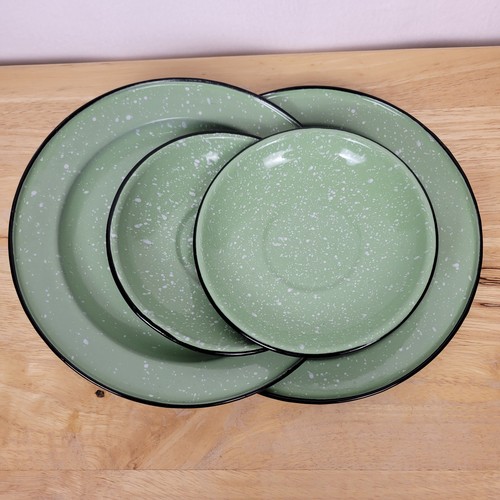 Set piatti smaltati splatter - piatti,